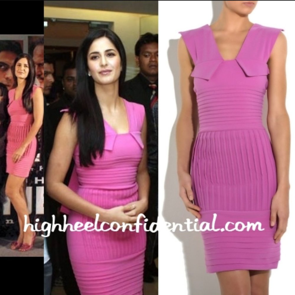 Preen By Thornton Bregazzi Womens Pink Bodycon Mini Dress Small